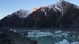 Tasman River, Tasman Glacier, Mount Cook New Zealand