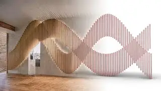 [Grasshopper] Louver made by combining two types of sine curves [Data download available]