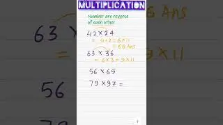 multiple shorts trick of reverse no. #shorts #mathsshorts