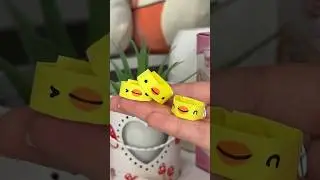 EASY DIY paper duck rings! 🦆