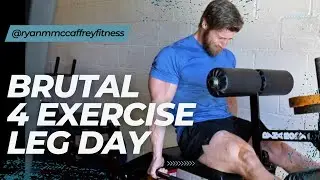 4 Exercise Leg Day for Muscle Growth | Calves, Hamstrings, Quads