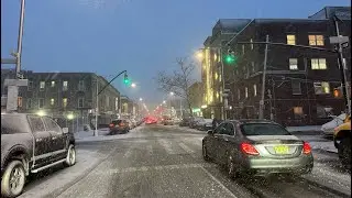 🔴 LIVE Driving NYC in the Snow