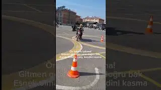 Motosiklet Sınavında Sekiz Nasıl Yapılır | A1 A2 A Motor Ehliyeti