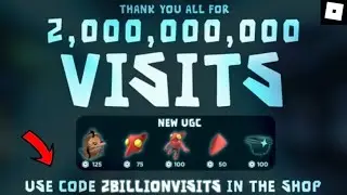 How To Redeem The *NEW* “2 Billion Visits” Code In | ROBLOX Doors ^^