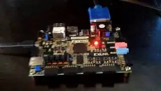 Custom softcore processor running pong