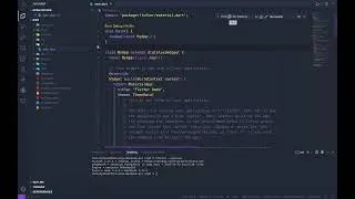 VSCODE Tips: Flutter, Easily remove the comments from startup project.