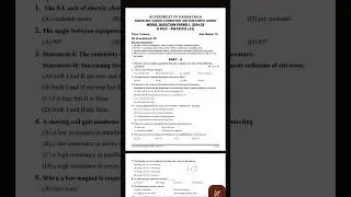 2nd PUC Physics question paper 2024_2025