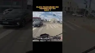 ELES PASSARAM NO VERMELHO OU N&Atilde;O ? #shorts #motovlog #tornado250 #motard #jefscwb #jefs