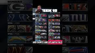 My NFL Week 18 Picks. #nfl #afc #nfc #Week18 #Picks