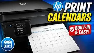 Как распечатать календарь на принтере HP с помощью форм HP Quick Forms
