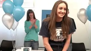 Jenny King Signing Volleyball Scholarship **Watch in 4k**
