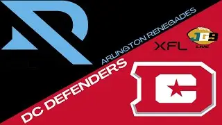 XFL LIVE STREAM: Arlington Renegades at DC Defenders