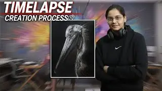 Realistic Bird Drawing Charcoal Drawing #youtube #wildlife #savenature #savebirds