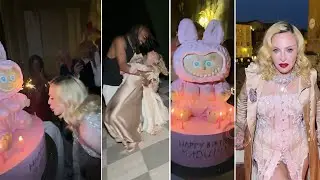 Madonna Celebrates Her 67th Birthday in Italy with Boyfriend, Kids & Huge Labubu Cake