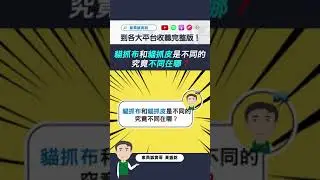 貓抓布和貓抓皮是不同的，究竟不同在哪？