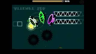 Me trying to do a really hard straight fly (geometry dash)