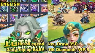 Taptap Heroes Idle RPG Private Server - Daily Top up 648&yen; - 11K Diamond - VIP5 ( X7Game )