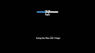 Trying this filter with one finger #finger #tap #tapping #game #challenge #tappingchallenge
