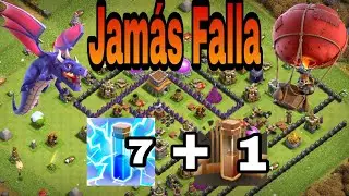 Ej&eacute;rcito th8 | Tutorial pas&oacute; a paso th8 | Ataque dragones con globos | Ejercito 7+1