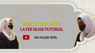 easy and simple one side layer hijab tutorial.