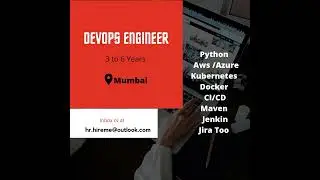 Devops Engineer | Mumbai | Apply Now | Hire Me !