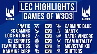 LEC Highlights ALL GAMES W3D3 | LEC 2026 Versus