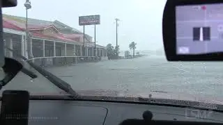 09-05-19 - Garden City Beach, SC - Driving through storm surge