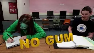 Gum is not allowed at Lincoln Middle School