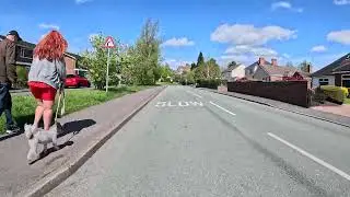 Into Tutbury, Staffordshire