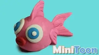 Cartoon fish-Play Doh tutorial