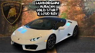 Lamborghini Huracan Cold Start & Engine Rev LOUD Exhaust Blowing Smoke Supercar