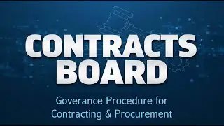 Contracts Board Explained | Procurement Governance, Tender Approval & Contract Oversight Framework