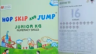 Sixteen 16 / Hop skip and jump junior kg numeracy skills pg no 81 82 - Kid's school