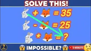 Only 1% Can Solve This Animal Math Puzzle! ? 🐰🦊