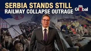 Students Block Streets In Belgrade After Fatal Train Station Collapse | Serbia Protests