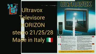 📺🇮🇹 UltraVOX Horizon TV color made in Italy stereo.
