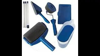 8pc Set Multifunctional Paint Roller Corner Brush Handle Tools Wall Painting Roll DIY Household Easy