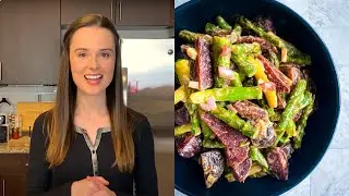 Asparagus and Beets With Dijon Shallot Dressing