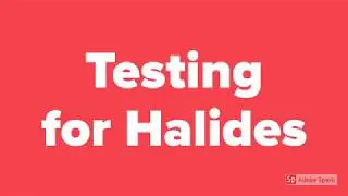 Testing for halides