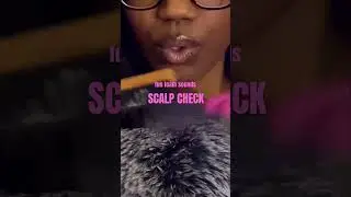 Foam Sounds & Brushing ✨ASMR SCALP CHECK ✨ #asmr #sleep #shorts #scalpcheck
