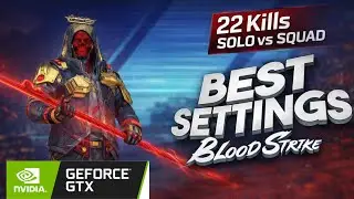 22 Kills SOLO vs SQUAD | Best Blood Strike Settings