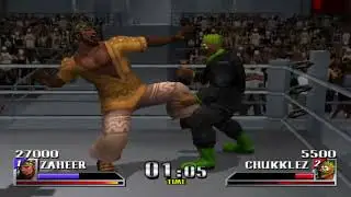 Def Jam Vendetta - PS2 Gameplay - Singles Match - Zaheer vs Chuckklez