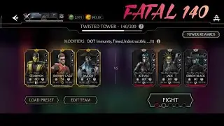 MK mobile  Fatal 140 Twisted Tower ( bosses )