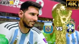 ARGENTINA VS BRAZIL Fifa 16 Mod 23 Offline Android Ultra Graphics - Gameplay Walkthrough Part 38🔥