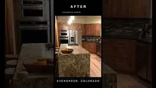 Rustic Alder | Kitchen Transformation | Evergreen, CO | Before & After | Colorado Cabinet Refacing