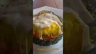 moranga recheada Vegetariana 🤍 #dacidadepraro&ccedil;a #youtubeshorts #vegetariana #vidanointerior #food