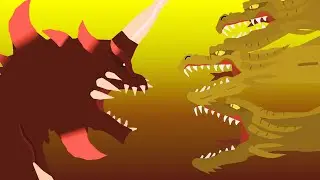 King Ghidorah vs Destoroyah / Animation Stick Nodes