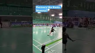 Defense recovery like Kento Momota? #badminton #shuttlesmash #kentomomota #kunlavutvitidsarn#bwf