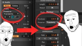 Ableton Transient Envelope в Bitwig Studio
