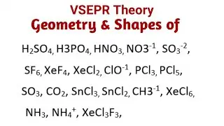 VSEPR Theory Part-07 || Geometry & Shapes || Chemical bonding || Urdu || Hindi || mschemistry